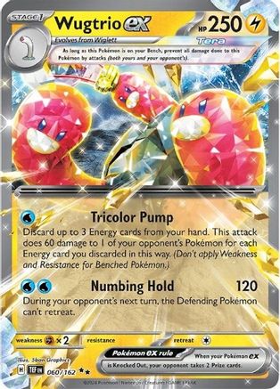 Wugtrio ex (060/162) [SV05 Temporal Forces] Holofoil - Double Rare