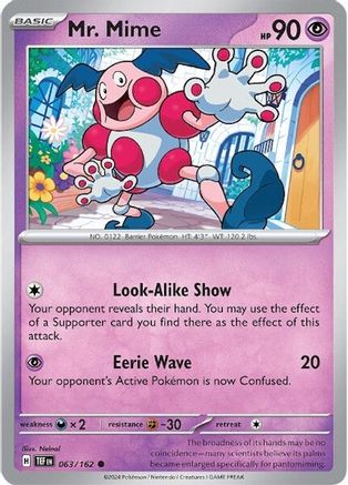 Mr. Mime (063) [SV05 Temporal Forces] Reverse Holofoil - Common