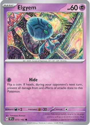 Elgyem (073) [SV05 Temporal Forces] Reverse Holofoil - Common