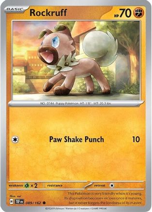Rockruff (089) [SV05 Temporal Forces] Reverse Holofoil - Common