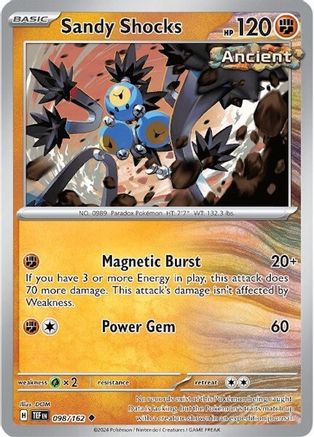 Sandy Shocks (098) [SV05 Temporal Forces] Reverse Holofoil - Uncommon
