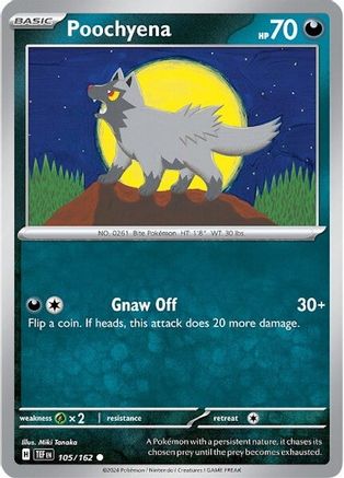 Poochyena (105) [SV05 Temporal Forces] Reverse Holofoil - Common