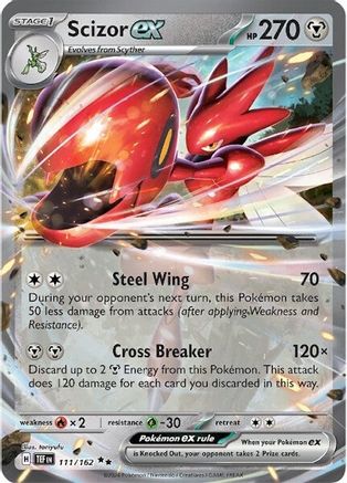 Scizor ex (111/162) [SV05 Temporal Forces] Holofoil - Double Rare