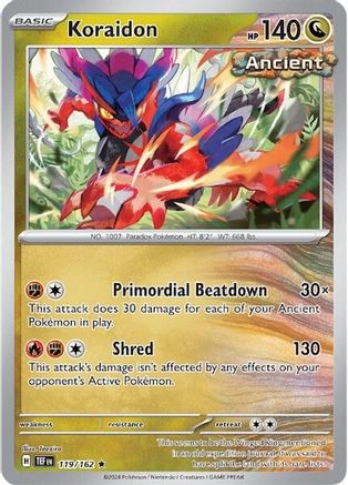Koraidon (119) [SV05 Temporal Forces] Reverse Holofoil - Rare
