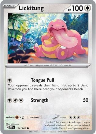 Lickitung (124/162) [SV05 Temporal Forces] Reverse Holofoil - Common