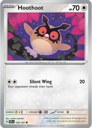 Hoothoot (126) [SV05 Temporal Forces] Reverse Holofoil - Common