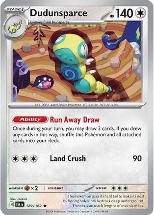 Dudunsparce (129) [SV05 Temporal Forces] Holofoil - Rare