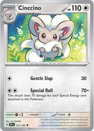 Cinccino (137/162) [SV05 Temporal Forces] Reverse Holofoil - Uncommon