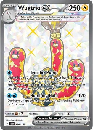 Wugtrio ex (190/162) [SV05 Temporal Forces] Holofoil - Ultra Rare