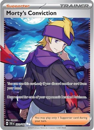 Morty's Conviction (201/162) [SV05 Temporal Forces] Holofoil - Ultra Rare