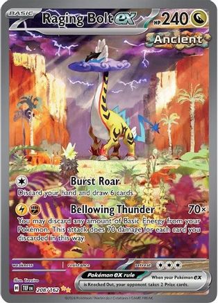 Raging Bolt ex (208/162) [SV05 Temporal Forces] Holofoil - Special Illustration Rare