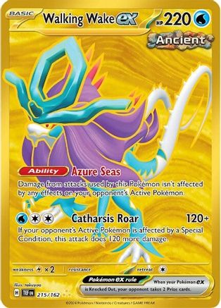 Walking Wake ex (215/162) [SV05 Temporal Forces] Holofoil - Hyper Rare