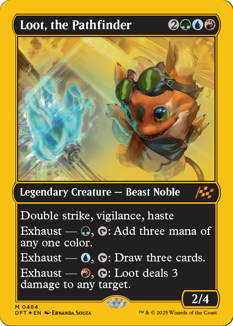 Loot, the Pathfinder (First-Place Foil) (DFT-484) [Aetherdrift] Foil
