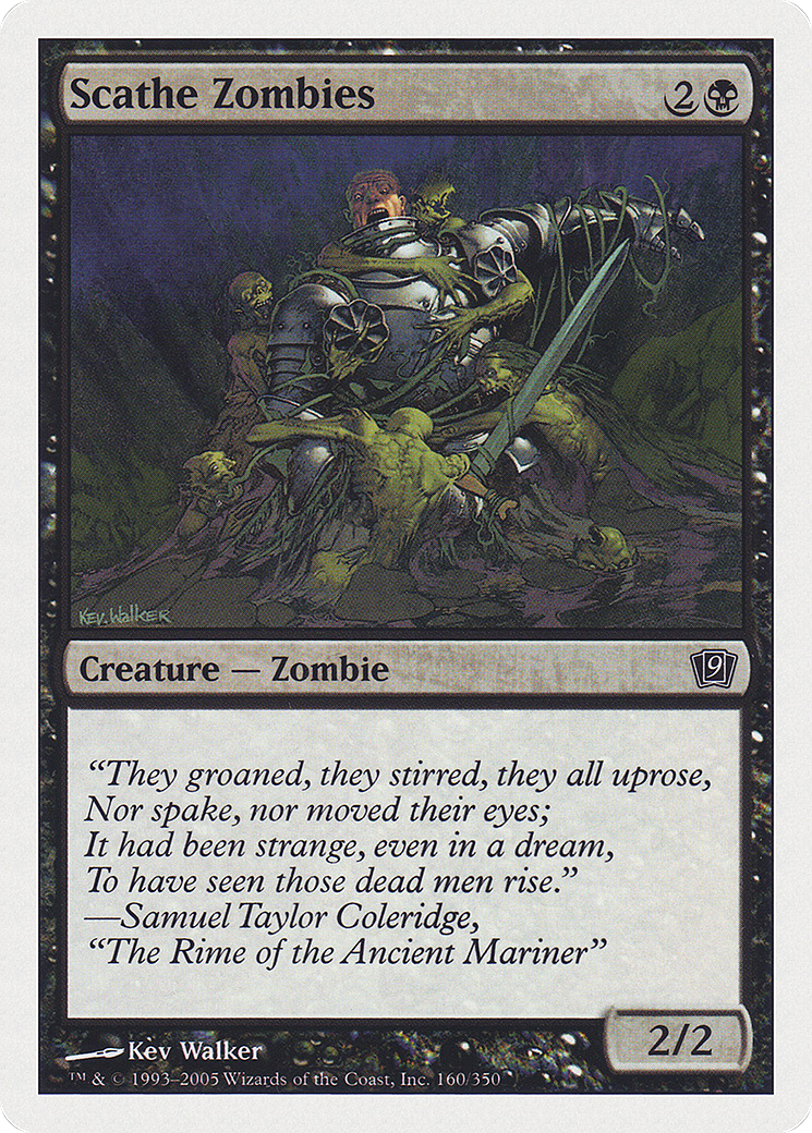 Scathe Zombies (9ED-160) [9th Edition] Foil