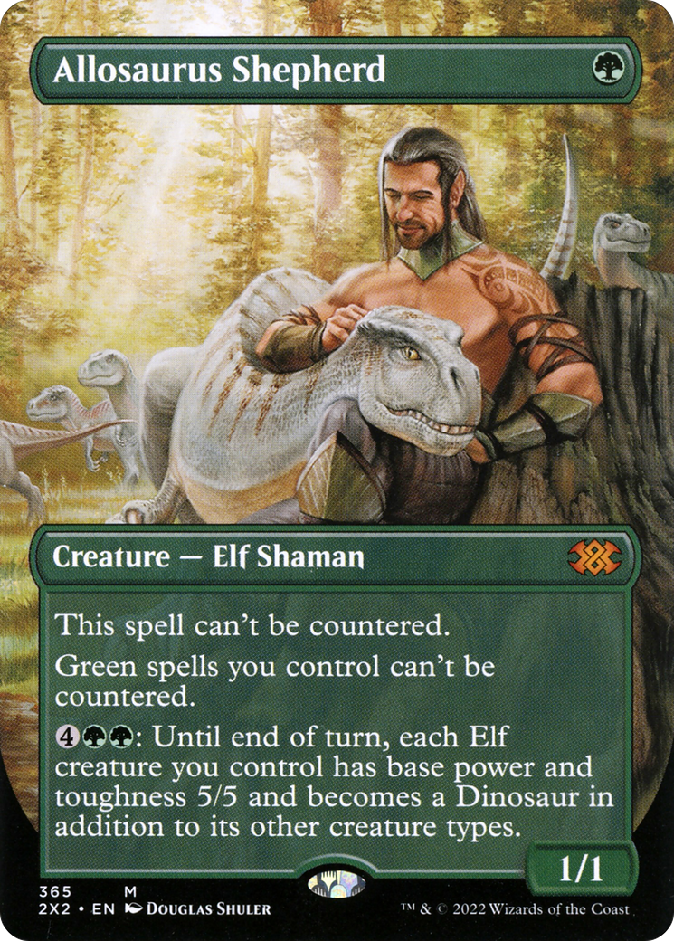 Allosaurus Shepherd (Borderless) (2X2-365) [Double Masters 2022] Foil
