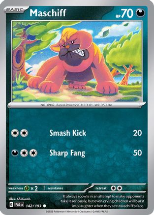 Maschiff (Cosmos Holo) (142/193) [Miscellaneous Cards & Products] Holofoil - Common