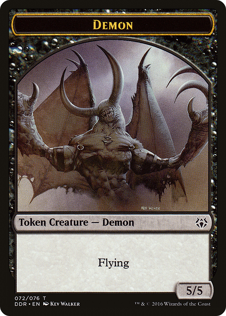 Demon Token (DDR-072) [Duel Decks: Nissa vs. Ob Nixilis]