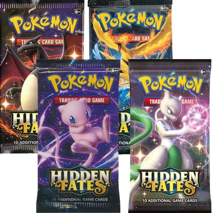 Hidden Fates Booster Pack Art Bundle [Set of 4]