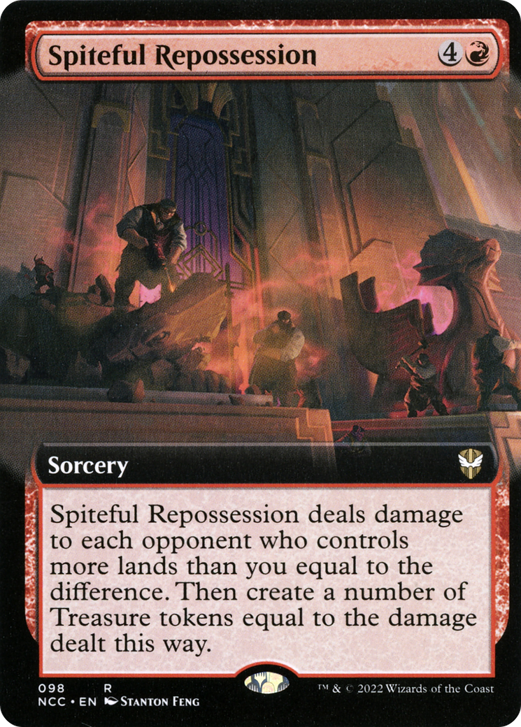 Spiteful Repossession (Extended Art) (NCC-098) [New Capenna Commander] Foil