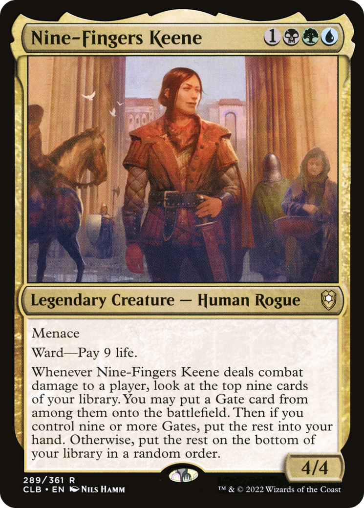 Nine-Fingers Keene (CLB-289) [Commander Legends: Battle for Baldur's Gate] Foil