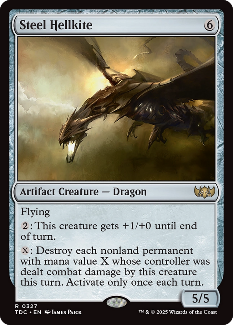 Steel Hellkite (TDC-327) [Commander: Tarkir: Dragonstorm]