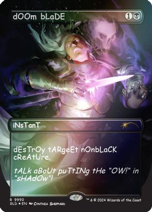 dOOm bLaDE (Rainbow Foil) (SLD-9990) [Secret Lair Drop Series] Foil