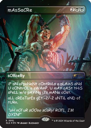 mAsSaCRe (Rainbow Foil) (SLD-9991) [Secret Lair Drop Series] Foil