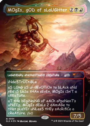 MOgIs, gOD of sLaUGHter (SLD-9994) (Rainbow Foil) [Secret Lair Drop Series] Foil