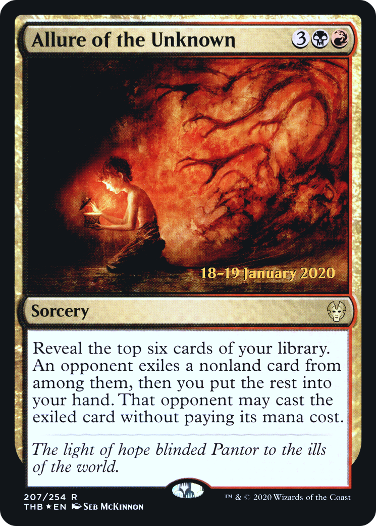 Allure of the Unknown (PRE-207S) [Theros Beyond Death Promos] Foil