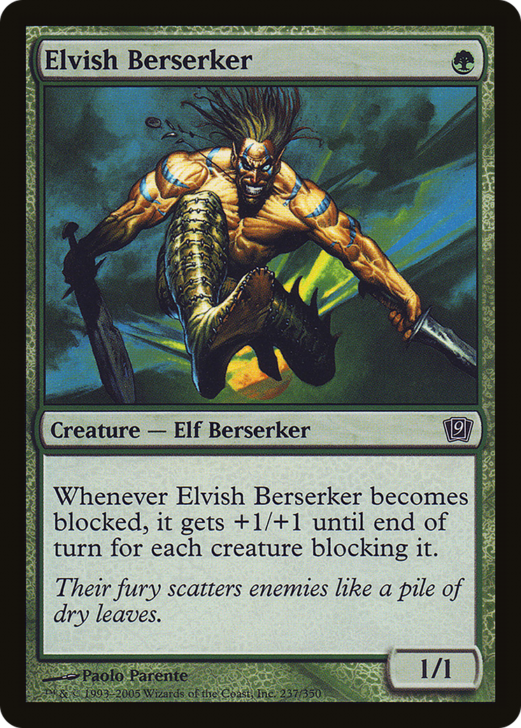 Elvish Berserker (9ED-237) [9th Edition]