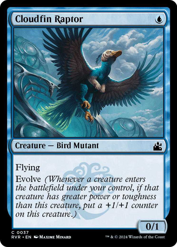 Cloudfin Raptor (RVR-037) [Ravnica Remastered] Foil