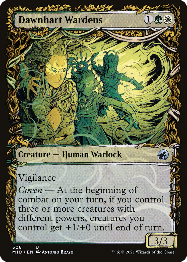 Dawnhart Wardens (Showcase) (MID-308) [Innistrad: Midnight Hunt]