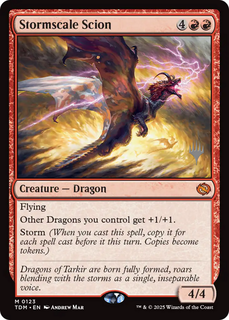 Stormscale Scion (PPTDM-123) [Promo Pack: Tarkir: Dragonstorm]