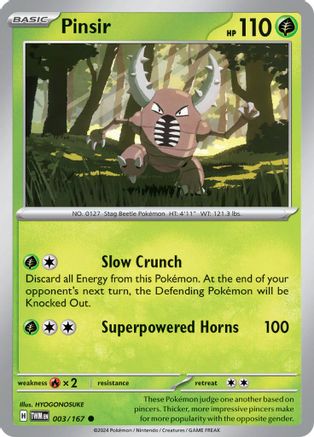 Pinsir (003/167) [SV06 Twilight Masquerade] - Common