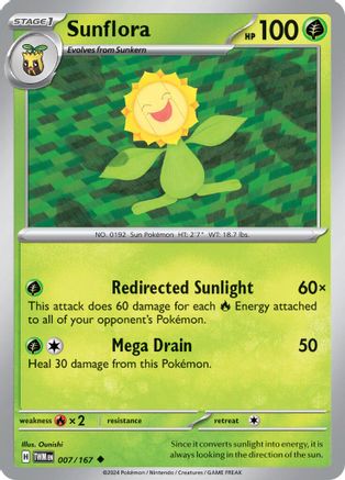 Sunflora (007/167) [SV06 Twilight Masquerade] - Uncommon