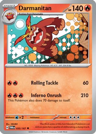 Darmanitan (035) [SV06 Twilight Masquerade] Reverse Holofoil - Uncommon