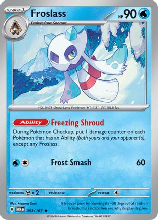 Froslass (053/167) [SV06 Twilight Masquerade] Holofoil - Rare