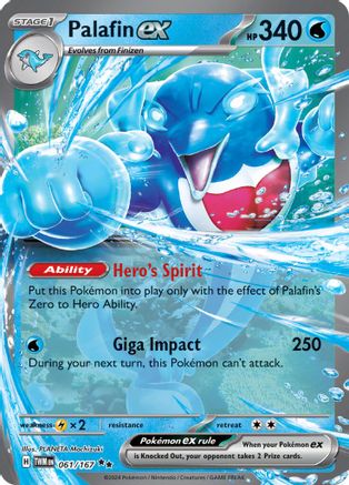 Palafin ex (061/167) [SV06 Twilight Masquerade] Holofoil - Double Rare