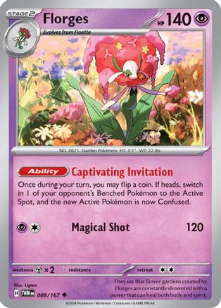 Florges (088) [SV06 Twilight Masquerade] - Uncommon