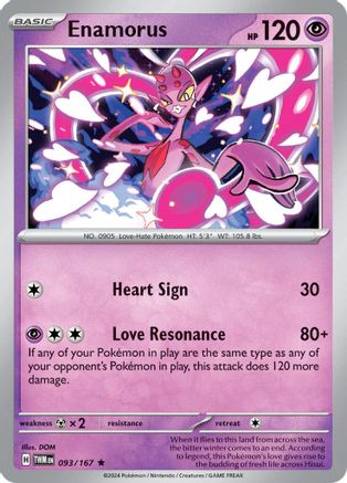Enamorus (093/167) [SV06 Twilight Masquerade] Reverse Holofoil - Rare