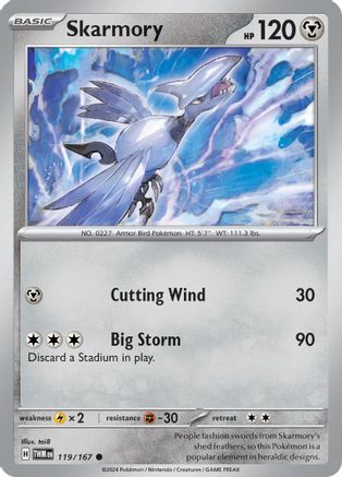 Skarmory (119) [SV06 Twilight Masquerade] Reverse Holofoil - Common