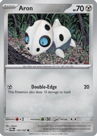 Aron (120) [SV06 Twilight Masquerade] Reverse Holofoil - Common