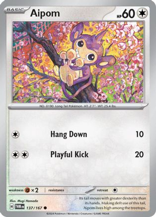 Aipom (137) [SV06 Twilight Masquerade] - Common