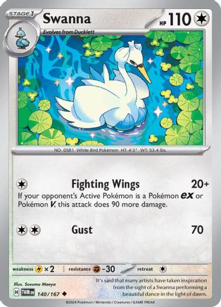 Swanna (140) [SV06 Twilight Masquerade] Reverse Holofoil - Uncommon