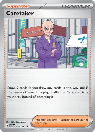 Caretaker (144/167) [SV06 Twilight Masquerade] Reverse Holofoil - Common