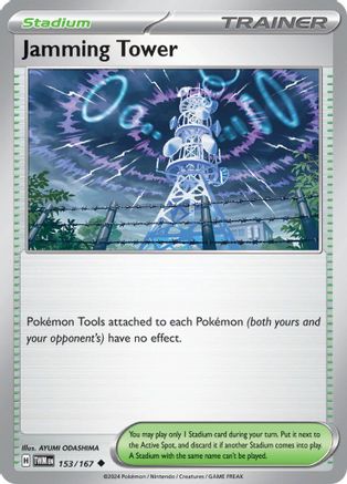 Jamming Tower (153) [SV06 Twilight Masquerade] Reverse Holofoil - Uncommon