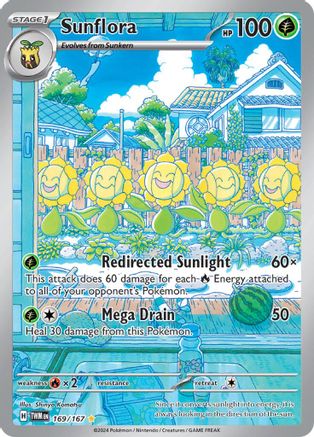 Sunflora (169/167) [SV06 Twilight Masquerade] Holofoil - Illustration Rare