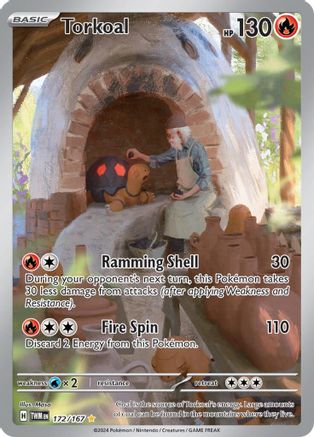 Torkoal (172/167) [SV06 Twilight Masquerade] Holofoil - Illustration Rare