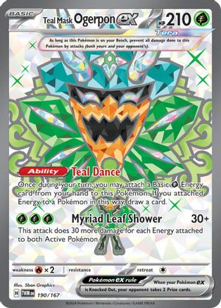 Teal Mask Ogerpon ex (190/167) [SV06 Twilight Masquerade] Holofoil - Ultra Rare