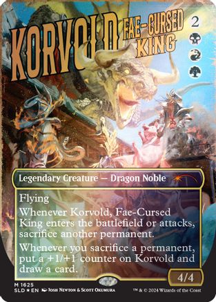 Korvold, Fae-Cursed King (Rainbow Foil) (SLD-1625) [Secret Lair Drop Series] Foil
